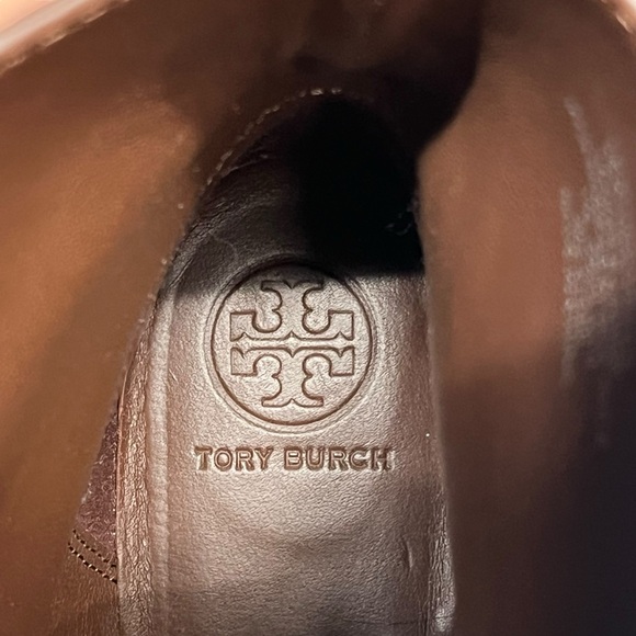 Tory Burch | Brooke Brown Leather Ankle Bootie With Strap Detailing - Picture 6 of 7
